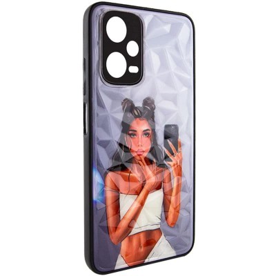 TPU+PC чехол Prisma Ladies для Xiaomi Redmi Note 12 4G Black in White