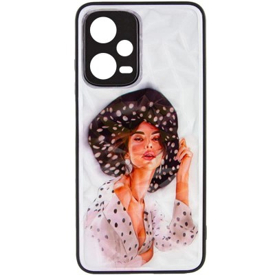 TPU+PC чехол Prisma Ladies для Xiaomi Redmi Note 12 4G Girl in a hat