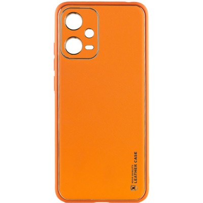 Купити Кожаный чехол Xshield для Xiaomi Redmi Note 12 Pro 5G Оранжевый / Apricot