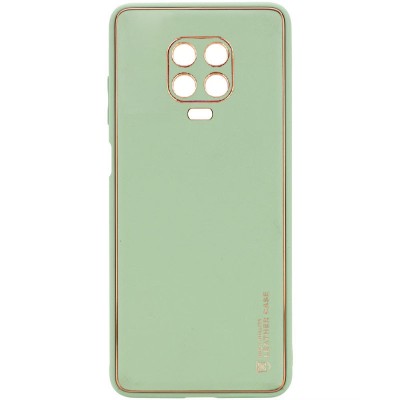 Купити Кожаный чехол Xshield для Xiaomi Redmi Note 9s / Note 9 Pro / Note 9 Pro Max Зеленый / Pistachio