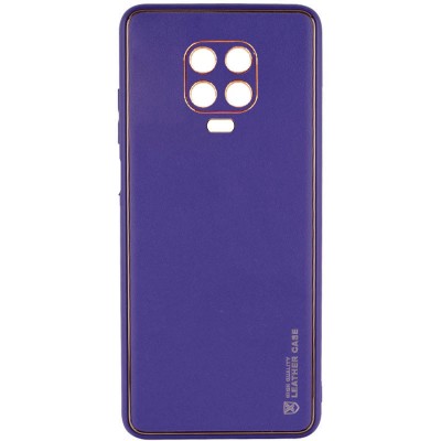 Купити Кожаный чехол Xshield для Xiaomi Redmi Note 9s / Note 9 Pro / Note 9 Pro Max Фиолетовый / Dark Purple