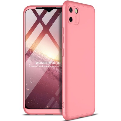 Пластиковая накладка GKK LikGus 360 градусов (opp) для Realme C11 (2020) Розовый / Rose Gold - 0