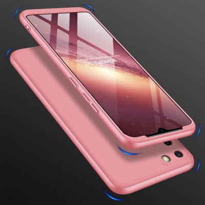 Пластиковая накладка GKK LikGus 360 градусов (opp) для Realme C11 (2020) Розовый / Rose Gold - 2