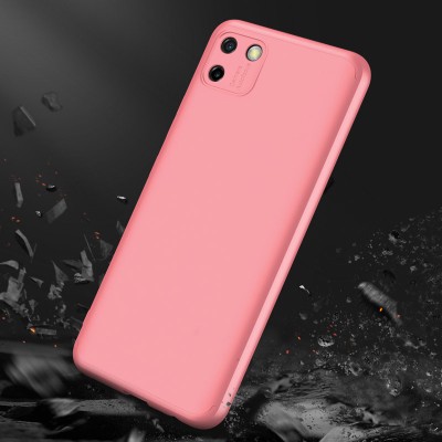 Пластиковая накладка GKK LikGus 360 градусов (opp) для Realme C11 (2020) Розовый / Rose Gold - 5