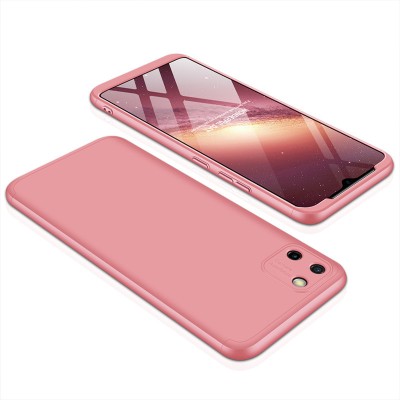 Пластиковая накладка GKK LikGus 360 градусов (opp) для Realme C11 (2020) Розовый / Rose Gold - 6