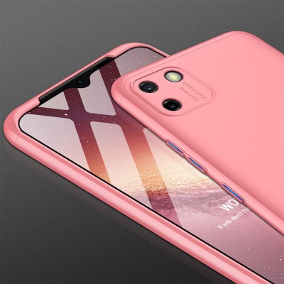 Пластиковая накладка GKK LikGus 360 градусов (opp) для Realme C11 (2020) Розовый / Rose Gold - 7