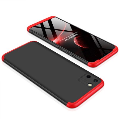Пластиковая накладка GKK LikGus 360 градусов (opp) для Realme C11 (2020) Черный / Красный - 2