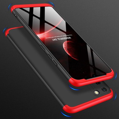 Пластиковая накладка GKK LikGus 360 градусов (opp) для Realme C11 (2020) Черный / Красный - 3