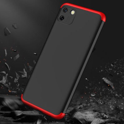 Пластиковая накладка GKK LikGus 360 градусов (opp) для Realme C11 (2020) Черный / Красный - 5