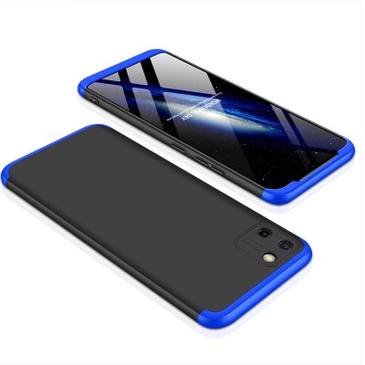 Пластиковая накладка GKK LikGus 360 градусов (opp) для Realme C11 (2020) Черный / Синий - 3