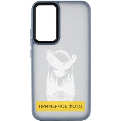 Накладка Oprint Скандинавия White для Xiaomi Redmi Note 8T Sierra Blue / Ворон