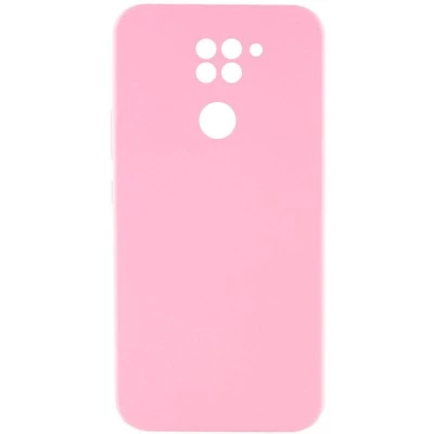 Купити Чехол Silicone Cover Lakshmi Full Camera (AAA) для Xiaomi Redmi Note 9 / Redmi 10X Розовый / Light pink