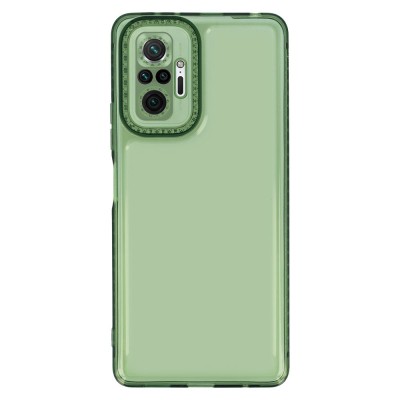 Купити Чехол TPU Starfall Clear для Xiaomi Redmi Note 10 Pro / 10 Pro Max Зеленый