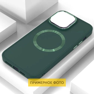 Купити TPU чехол Bonbon Metal Style with MagSafe для Samsung Galaxy S22+ Зеленый / Army Green