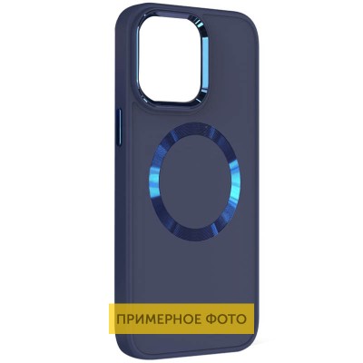 Купити TPU чехол Bonbon Metal Style with MagSafe для Samsung Galaxy S23 Ultra Синий / Cosmos Blue