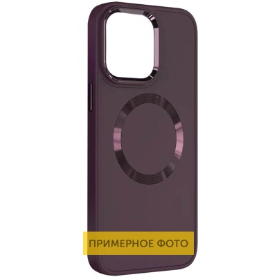 Купити TPU чехол Bonbon Metal Style with MagSafe для Samsung Galaxy S23+ Бордовый / Plum