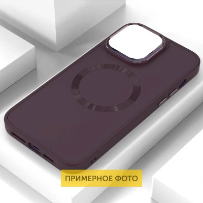 Купити TPU чехол Bonbon Metal Style with MagSafe для Samsung Galaxy S23+ Бордовый / Plum