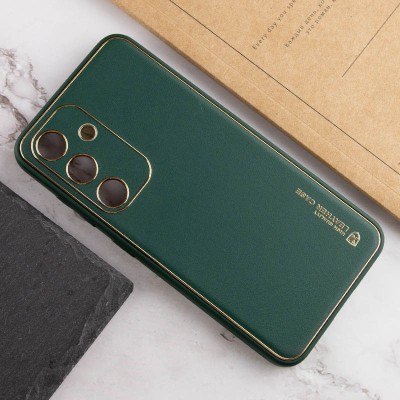 Купити Кожаный чехол Xshield для Samsung Galaxy A55 Зеленый / Army green