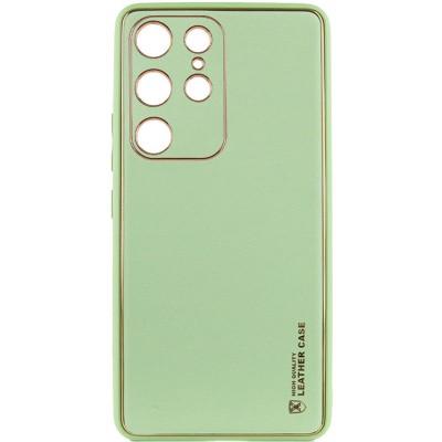 Купити Кожаный чехол Xshield для Samsung Galaxy S21 Ultra Зеленый / Pistachio Купити Кожаный чехол Xshield для Samsung Galaxy S21 Ultra Зеленый / Pistachio