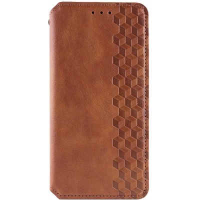 Купити Кожаный чехол книжка GETMAN Cubic (PU) для Samsung Galaxy A24 4G Коричневый