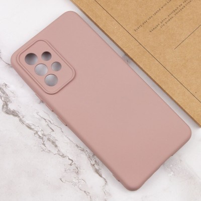 Купити Чехол Silicone Cover Lakshmi Full Camera (AAA) для Samsung Galaxy A73 5G Розовый / Pink Sand