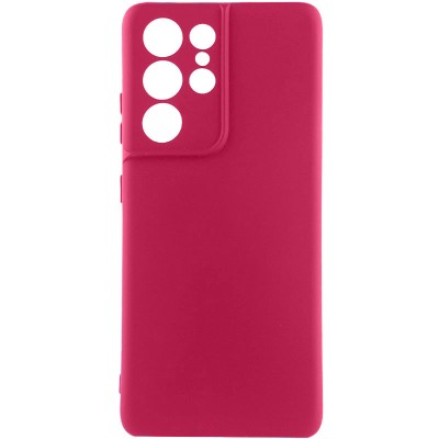 Купити Чехол Silicone Cover Lakshmi Full Camera (AAA) для Samsung Galaxy S23 Ultra Бордовый / Plum