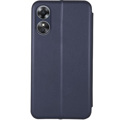 Кожаный чехол (книжка) Classy для Oppo A17 / A17K Темно-синий
