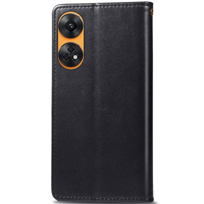 Купити Кожаный чехол книжка GETMAN Gallant (PU) для Oppo Reno 8 T 4G Черный