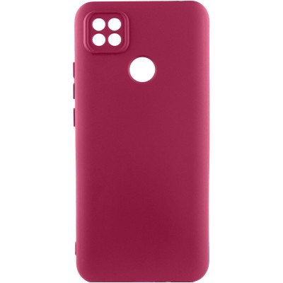 Купити Чехол Silicone Cover Lakshmi Full Camera (A) для Oppo A15s / A15 Бордовый / Marsala