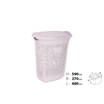 Корзина д/білизни VIOLET HOUSE 0261 Виолетта POWDER 65 л (0261 Виолетта POW с/к 65 л)