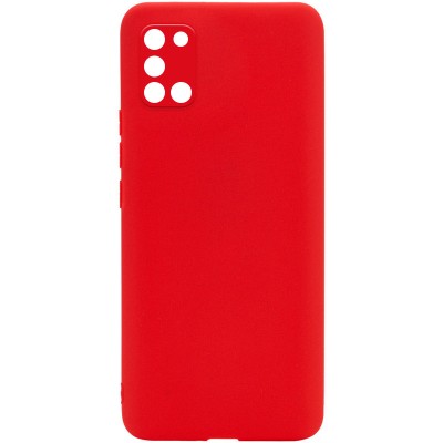 Силиконовый чехол Candy Full Camera для Samsung Galaxy A31 Красный / Red - 0