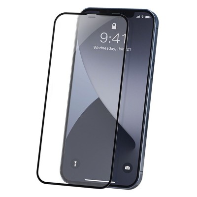 Захисне скло iPhone 12/12 Pro 3D Curved Black Захисне скло iPhone 12/12 Pro 3D Curved Black