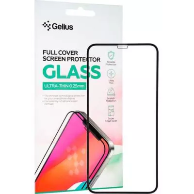 Захисне скло iPhone 14 Pro Max/15 Plus/16 Plus Gelius Full Cover Ultra-Thin 0.25mm Black