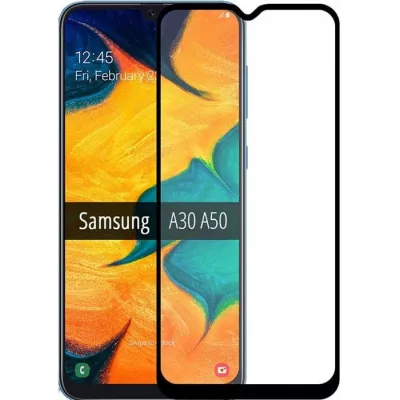 Захисне скло Samsung A305/A505 (A30-2019/A50-2019) Full Coverage Black