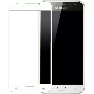 Захисне скло Samsung J330 (J3-2017) Full Screen Glass White