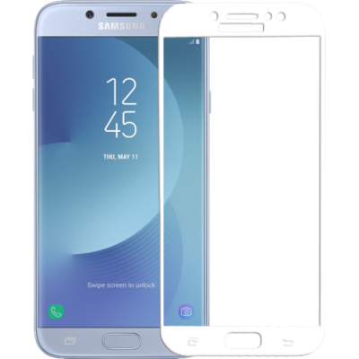Захисне скло Samsung J530 (J5-2017) Full Screen Glass White