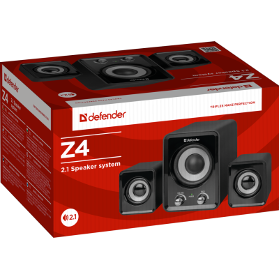 Комп.Акустика DEFENDER #1 2.1 Z4 16W USB чорний Комп.Акустика DEFENDER #1 2.1 Z4 16W USB чорний
