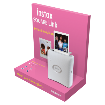 Портативний кольоровий фотопринтер FUJI Instax LINK SQ WHITE EX D Білий Портативний кольоровий фотопринтер FUJI Instax LINK SQ WHITE EX D Білий