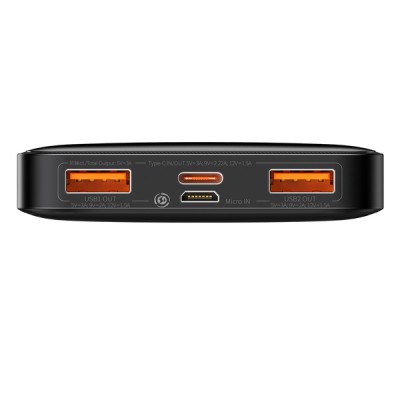 Портативна батарея Baseus 10000mAh Bipow Overseas 20W PPBD050301 Black