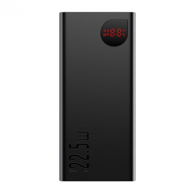 Портативна батарея Baseus 20000mAh 22.5W Adaman Metal Digital Display (QC3.0 PD3.0) (PPAD000101) Black