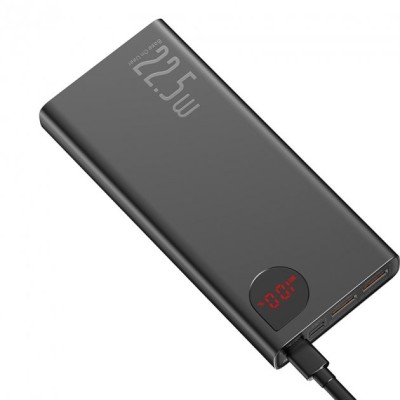 Портативна батарея Baseus 20000mAh 22.5W Adaman Metal Digital Display (QC3.0 PD3.0) (PPAD000101) Black