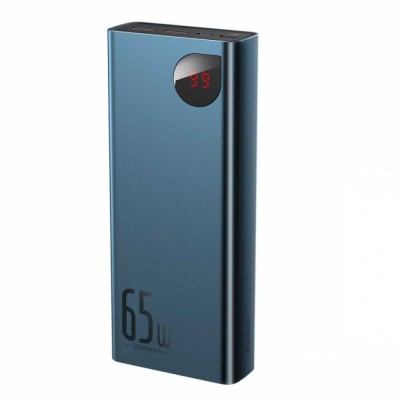 Портативна батарея Baseus 20000mAh 65W Baseus Adaman Metal Digital Display (QC3.0 PD3.0) (PPIMDA-D03) Blue Портативна батарея Baseus 20000mAh 65W Baseus Adaman Metal Digital Display (QC3.0 PD3.0) (PPIMDA-D03) Blue