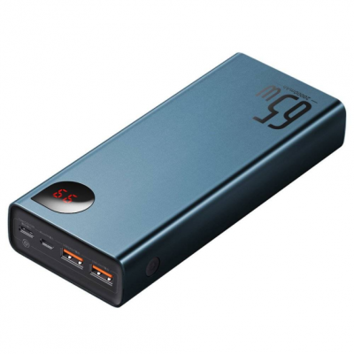Портативна батарея Baseus 20000mAh 65W Baseus Adaman Metal Digital Display (QC3.0 PD3.0) (PPIMDA-D03) Blue Портативна батарея Baseus 20000mAh 65W Baseus Adaman Metal Digital Display (QC3.0 PD3.0) (PPIMDA-D03) Blue