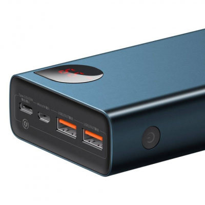 Портативна батарея Baseus 20000mAh 65W Baseus Adaman Metal Digital Display (QC3.0 PD3.0) (PPIMDA-D03) Blue Портативна батарея Baseus 20000mAh 65W Baseus Adaman Metal Digital Display (QC3.0 PD3.0) (PPIMDA-D03) Blue
