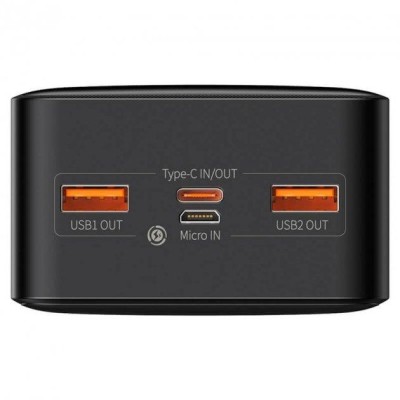 Портативна батарея Baseus 30000mAh 20W Bipow Digital Display (PPDML-N01) Black Портативна батарея Baseus 30000mAh 20W Bipow Digital Display (PPDML-N01) Black