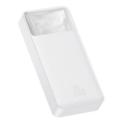 Портативна батарея Baseus 30000mAh 20W Bipow Digital Display (PPDML-N02) White Портативна батарея Baseus 30000mAh 20W Bipow Digital Display (PPDML-N02) White