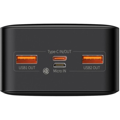 Портативна батарея Baseus 30000mAh 20W Display (PPBD050401) Black