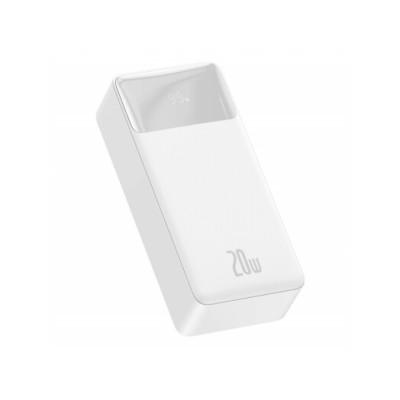 Портативна батарея Baseus 30000mAh 20W Display (PPBD050402) White