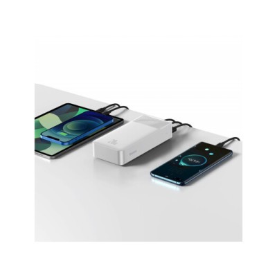 Портативна батарея Baseus 30000mAh 20W Display (PPBD050402) White