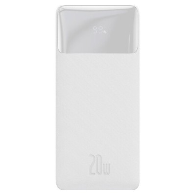 Портативна батарея Baseus 30000mAh 20W Display (PPBD050402) White